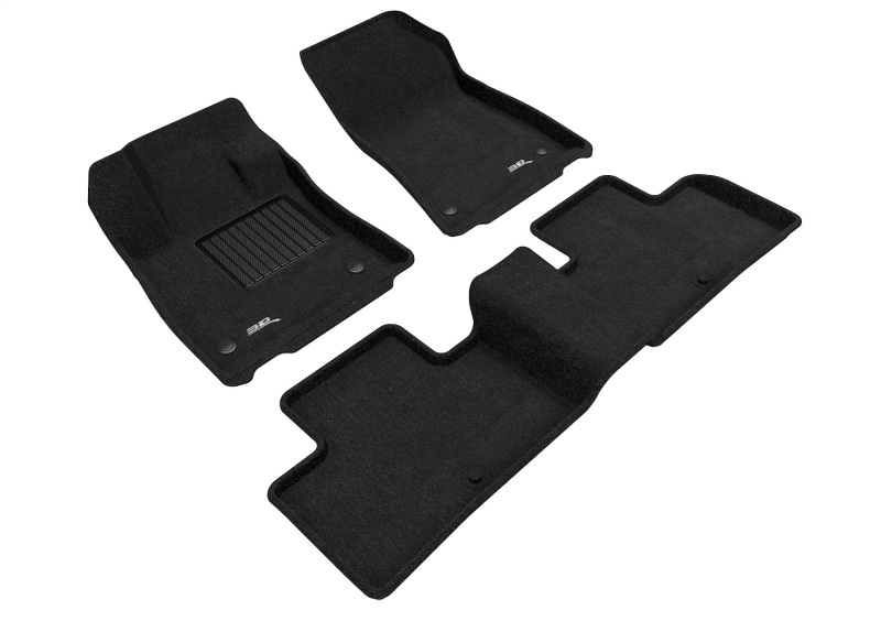 Infiniti QX55 Floor Mats - Front and Rear - 3D MAXpider - Elegant Series - Black - `22-`23 Infiniti QX55 Floor Mats - Front and Rear - 3D MAXpider - Elegant Series - Black - `22-`23